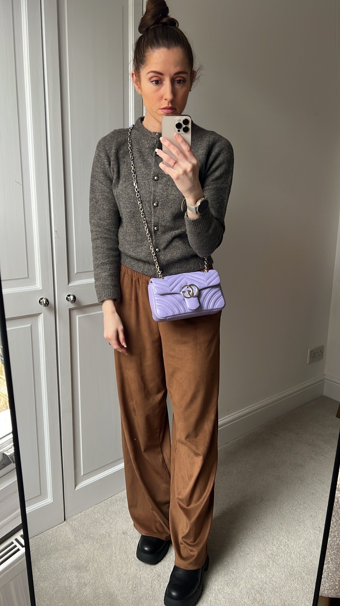 Gucci GG Pink Beige Marmont Mini Shoulder Bag (RRP £1,890)