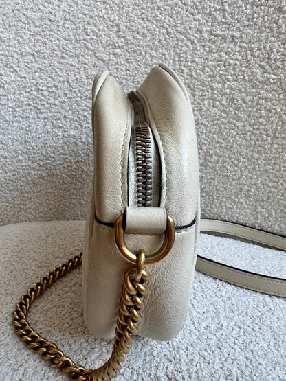 Gucci GG Round White Marmont Small Shoulder Bag (RRP £1,090)