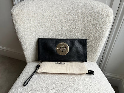 Mulberry Black Daria Clutch (RRP £550)
