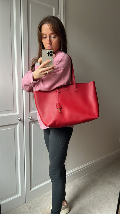 Yves Saint Laurent (YSL) Red E/W Shopping Tote (RRP £1115)