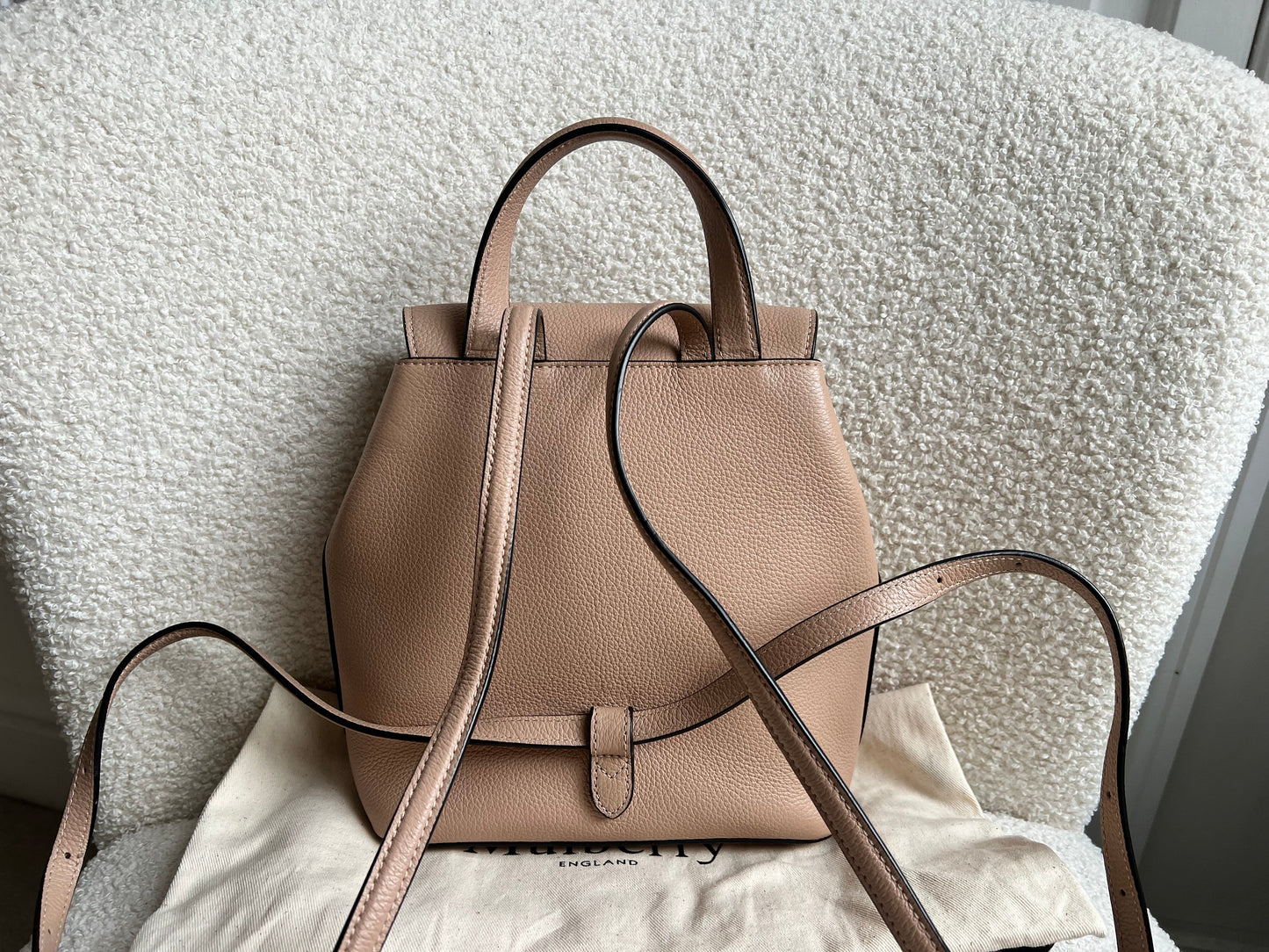 Mulberry Rosewater Mini Bayswater Backpack (RRP £695)