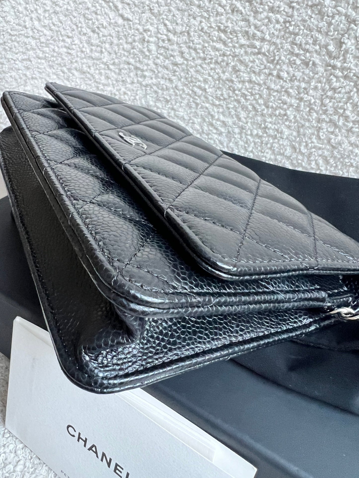 Chanel Black Caviar Wallet on Chain (RRP £2,930)