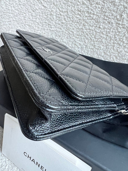 Chanel Black Caviar Wallet on Chain (RRP £2,930)