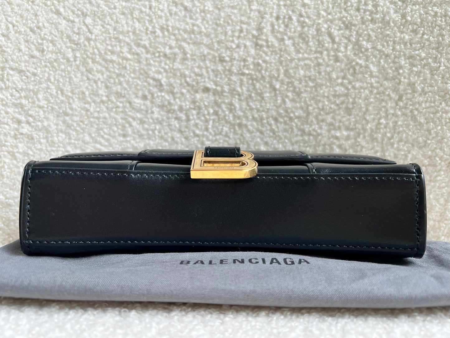 Balenciaga Black Hourglass Wallet on Chain (RRP £1190)
