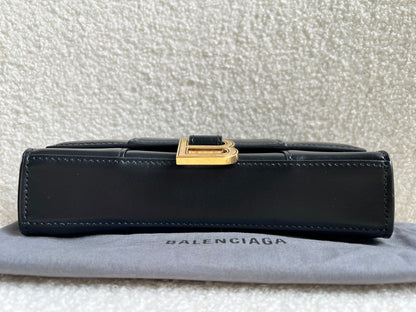 Balenciaga Black Hourglass Wallet on Chain (RRP £1190)