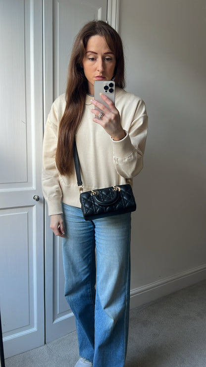 Dior Small Lady D-Joy Bag Black Cannage Lambskin (RRP £3,800)