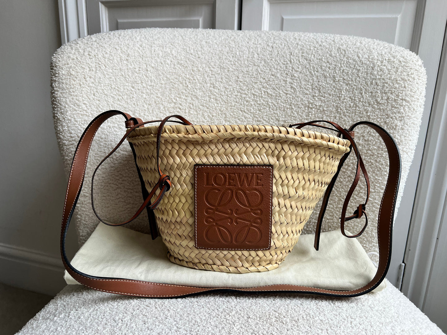 Loewe Drawstring bucket basket bag (RRP £450)