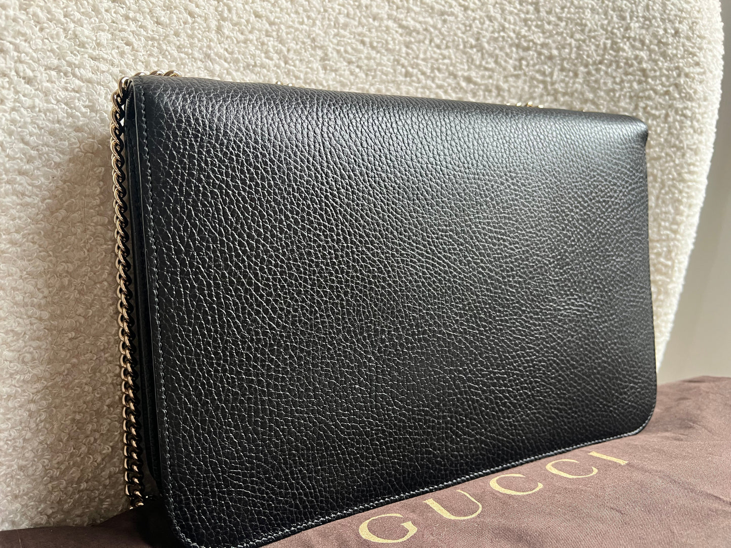 Gucci Interlocking GG Black Medium Shoulder Bag