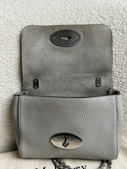 Mulberry Pale Grey Regular Lily Heavy Grain (RRP £1095)