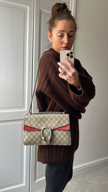 Gucci Dionysus GG Supreme Small Shoulder Bag (RRP £2,220)