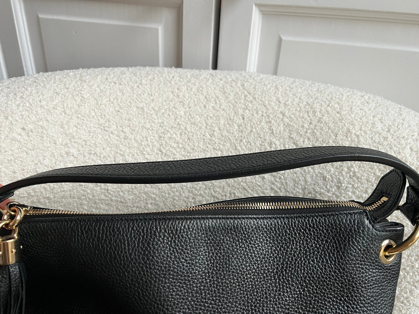 Gucci Soho Large Hobo in Black Pebbled Calfskin