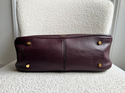 Mulberry Large Leighton in Oxblood with Gold Hardware (RRP £1,095)