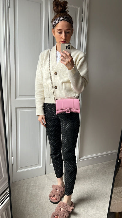 Balenciaga Pink Hourglass Wallet on Chain (RRP £1190)