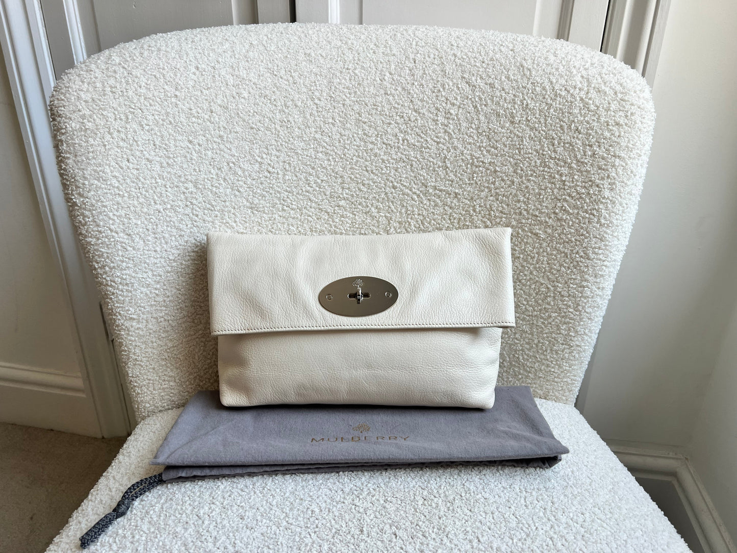 Mulberry Marshmallow Clemmie Clutch (RRP £695)