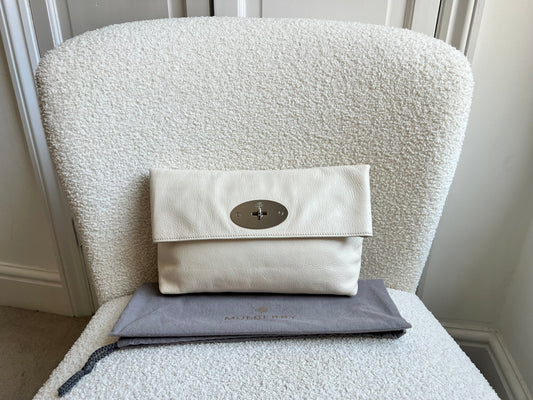 Mulberry Marshmallow Clemmie Clutch (RRP £695)