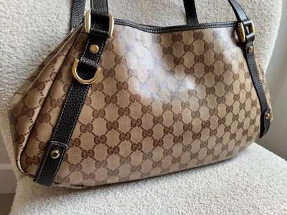 Gucci GG Coated Canvas Abbey Hobo
