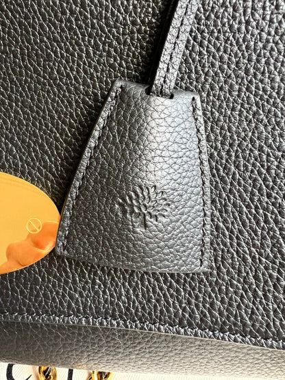 Mulberry Black Medium Lily with Gold Hardware (RRP £1095)