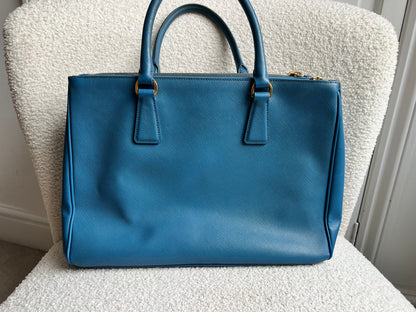 Prada Blue Saffiano Tote
