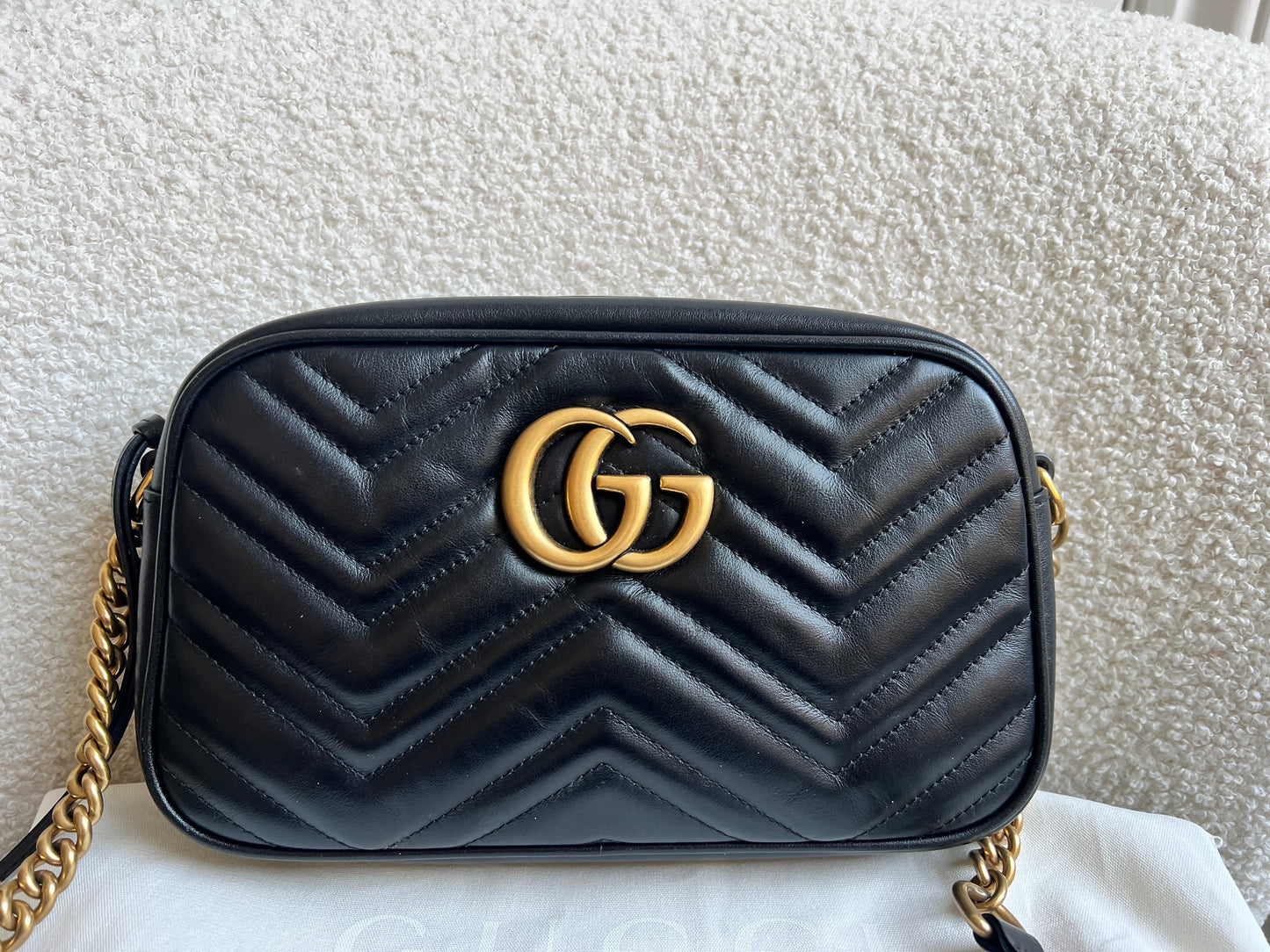 Gucci GG Black Marmont Small Shoulder Bag (RRP £1440)