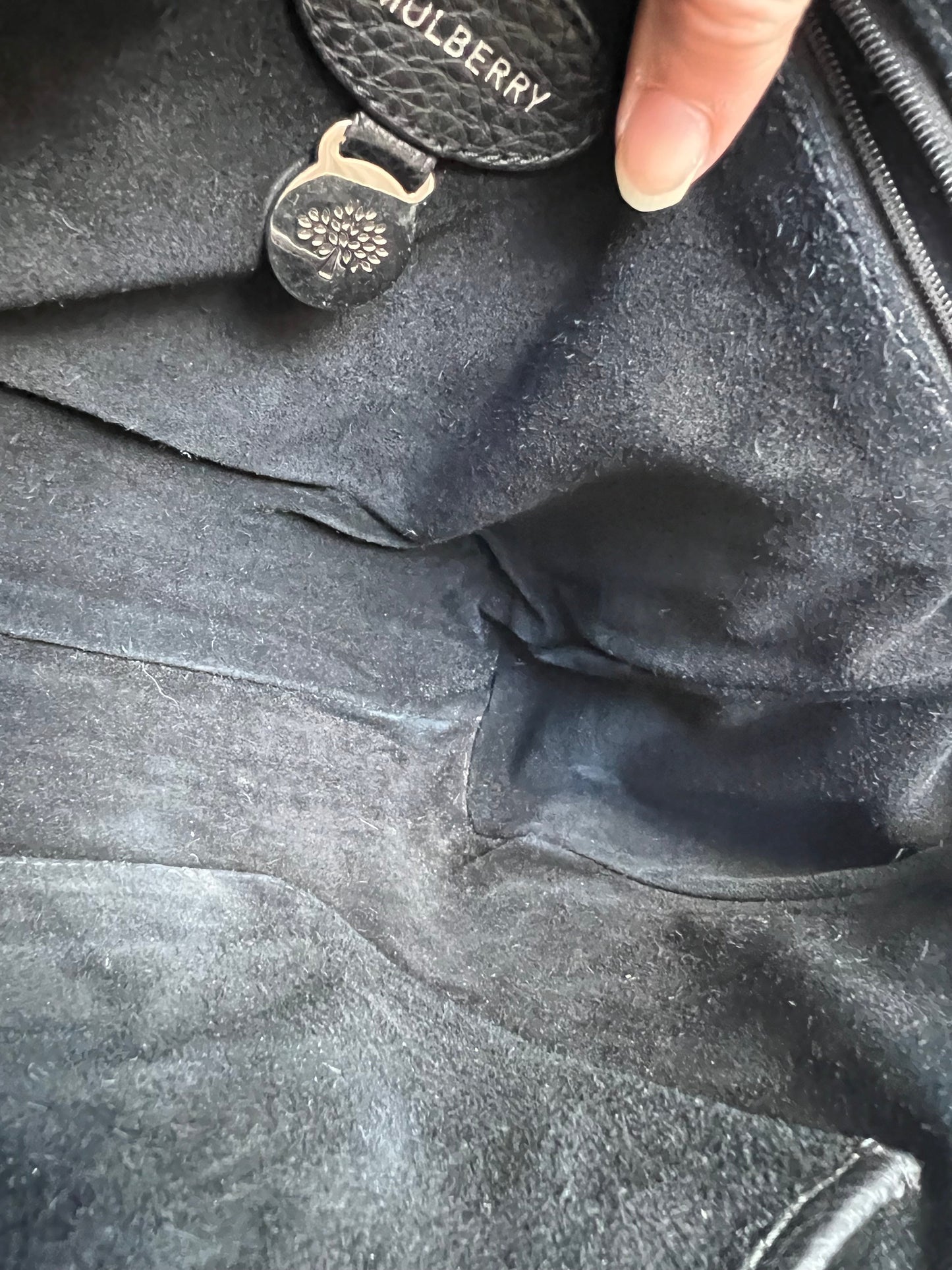 Mulberry Black Medium Lily with Silver Hardware (RRP £1095)