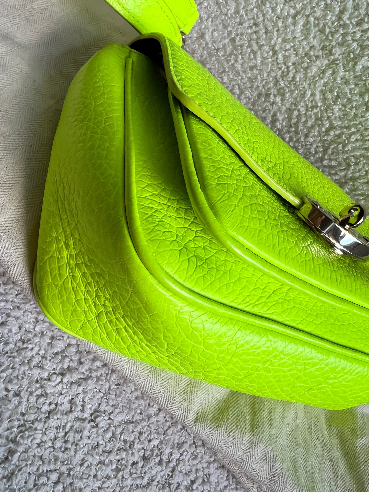 Mulberry Neon Yellow Mini Darley Shoulder Bag (RRP £725)
