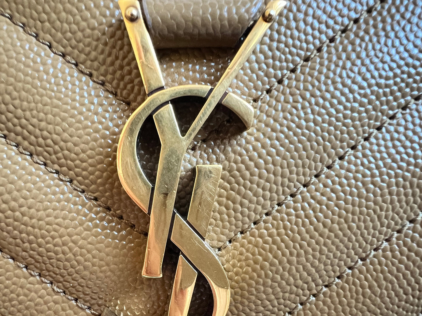 Yves Saint Laurent (YSL) Beige Small Envelope Bag (RRP £1,940)