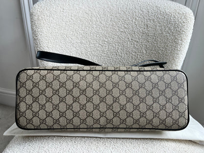 Gucci GG Supreme Coated Canvas Convertible Zip Tote