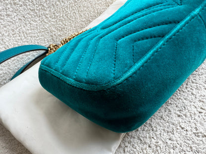 Gucci GG Mini Velvet Marmont Mini Shoulder Bag (RRP £1295)