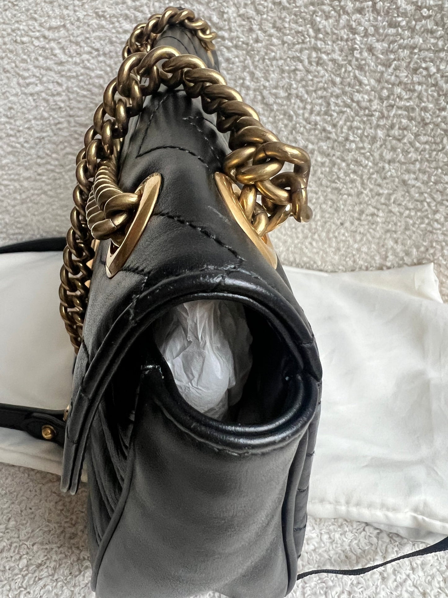 Gucci GG Black Marmont Small Shoulder Bag (RRP £2070)