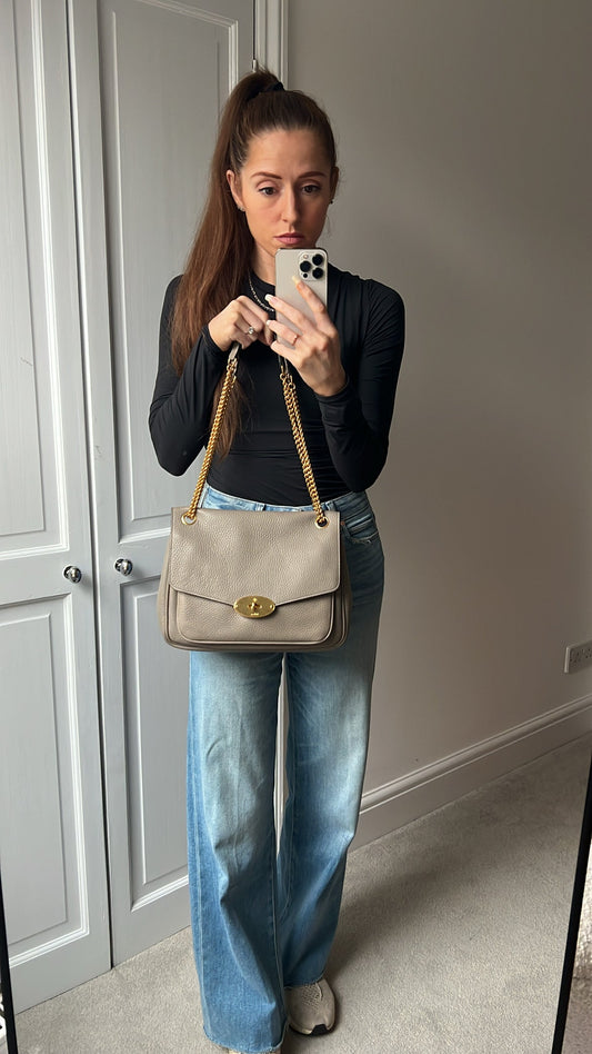 Mulberry Solid Grey Darley Shoulder Bag (RRP £1095)