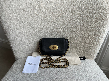 Mulberry Black Mini Lily with Gold Hardware (RRP £395)