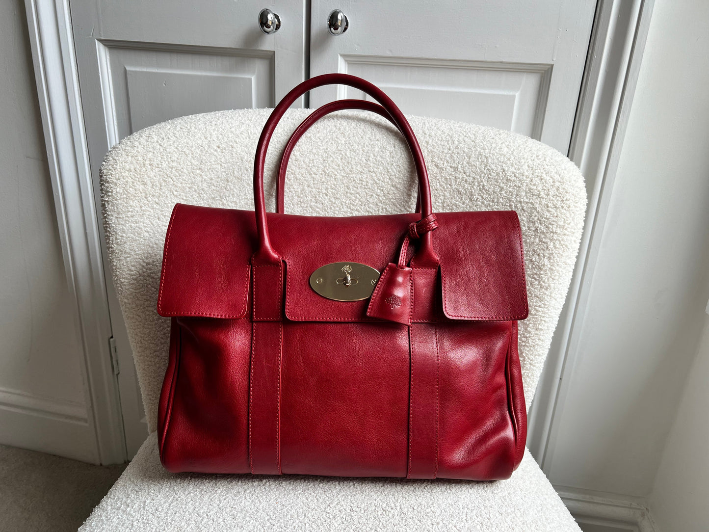 Mulberry Red Bayswater (RRP £1095)