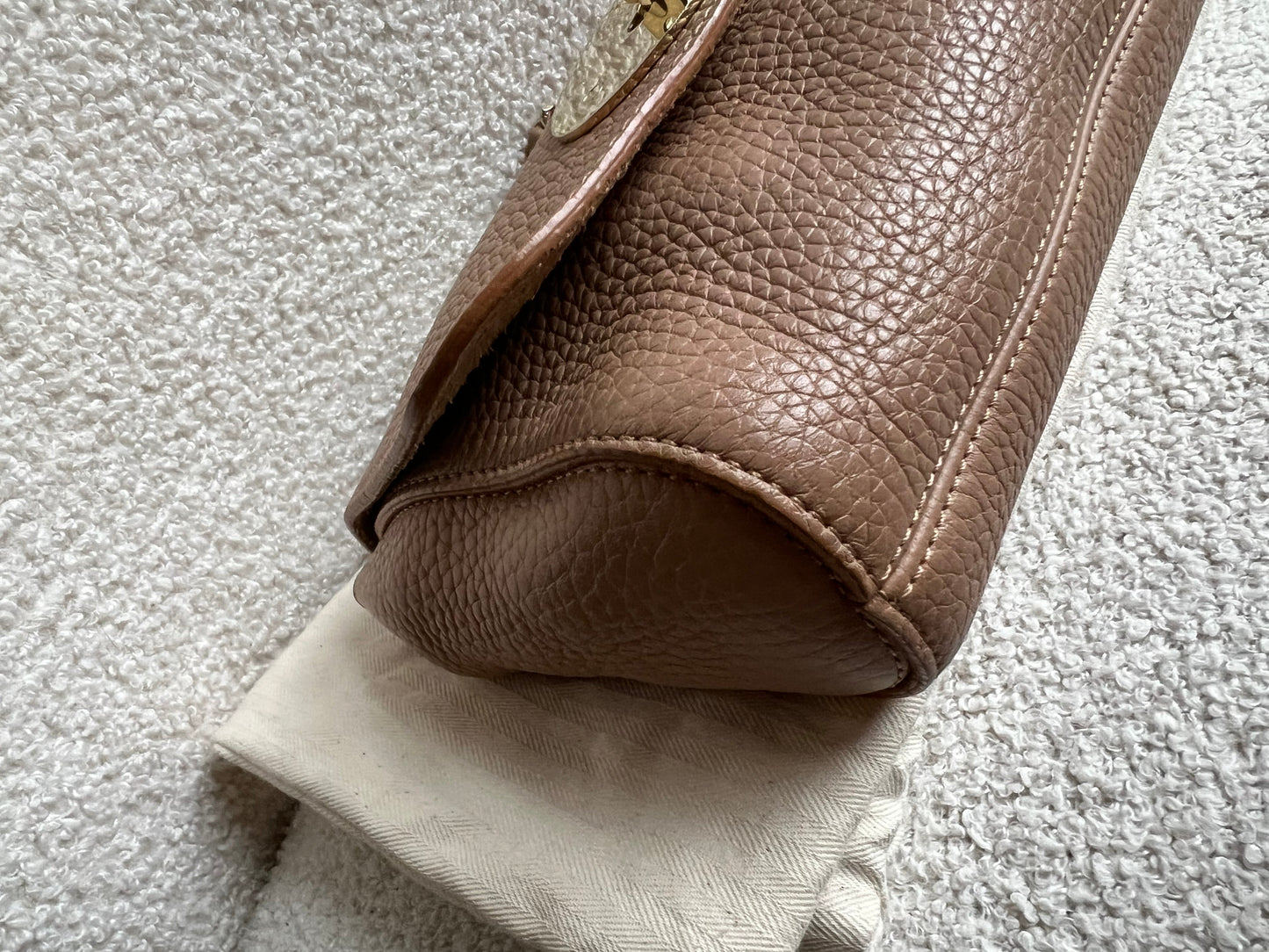Mulberry Light Salmon Regular Top Handle Lily (RRP £1095)