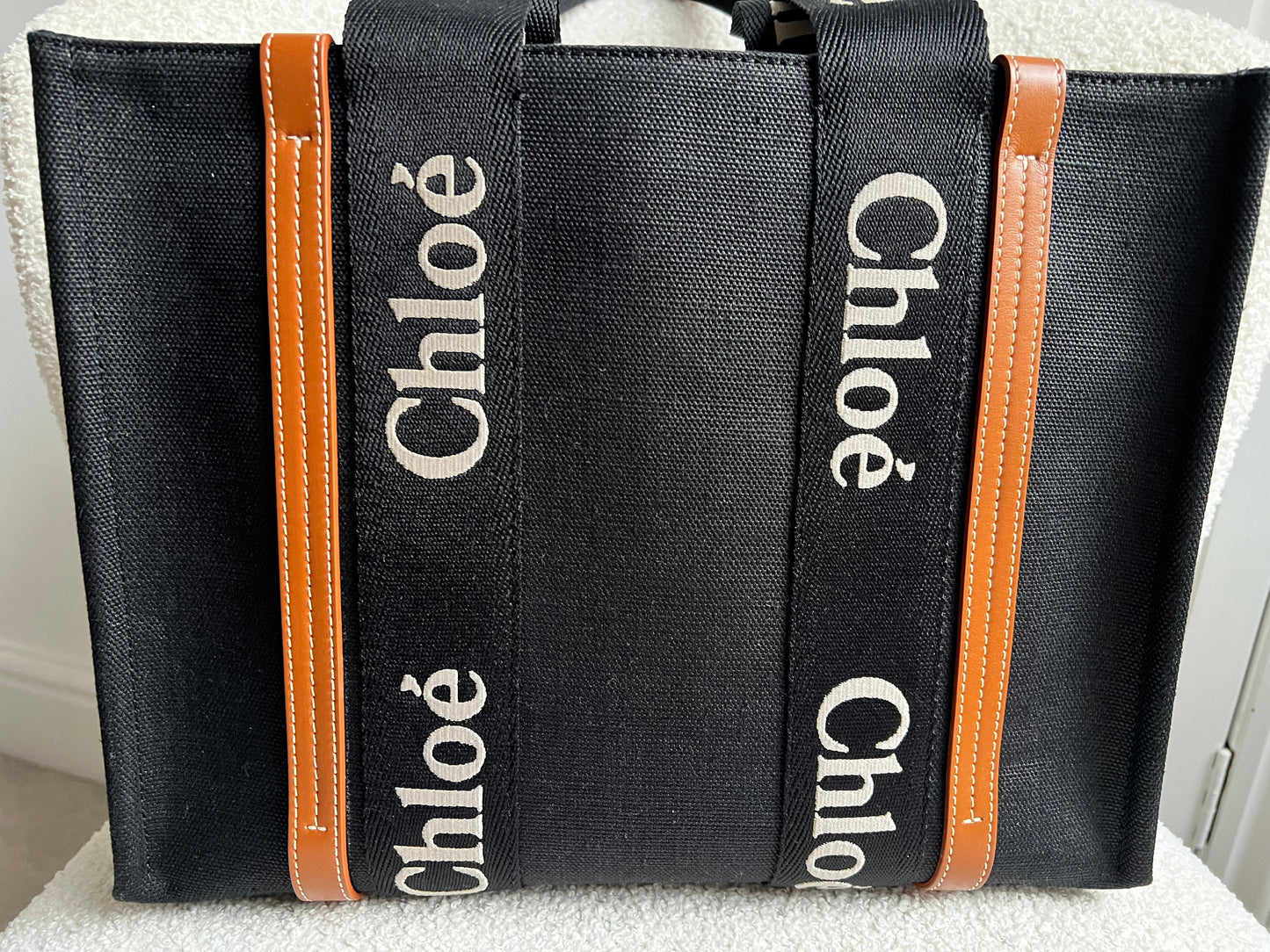 Chloe Medium Black Woody Tote Bag (RRP £990)