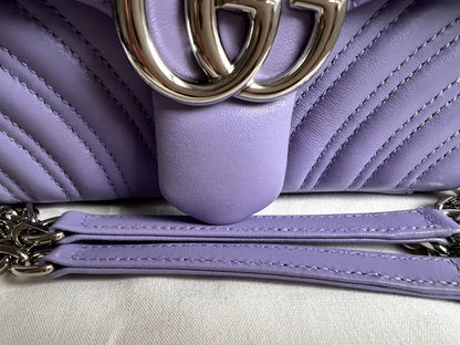 Gucci GG Purple Marmont Mini Shoulder Bag (RRP £1,890)