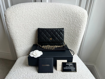 Chanel Black Caviar Wallet on Chain (RRP £2,930)