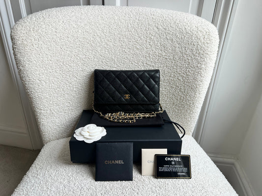 Chanel Black Caviar Wallet on Chain (RRP £2,930)