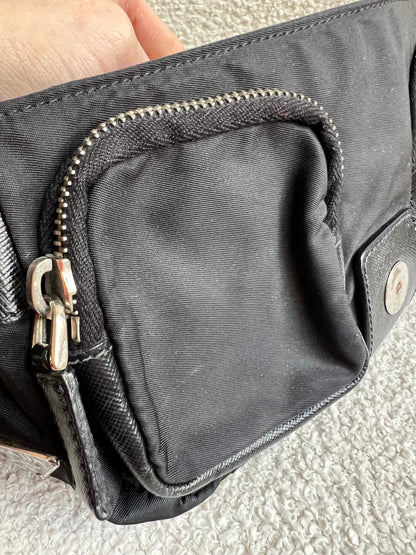 Prada Vintage Nylon Buckle Shoulder Bag