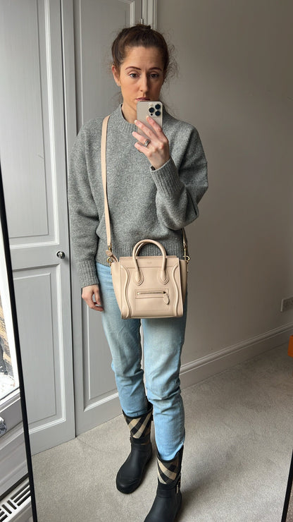 Celine Cream Nano Luggage Bag (RRP £1750)