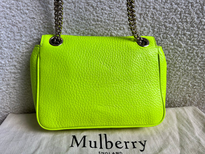 Mulberry Neon Yellow Mini Darley Shoulder Bag (RRP £725)