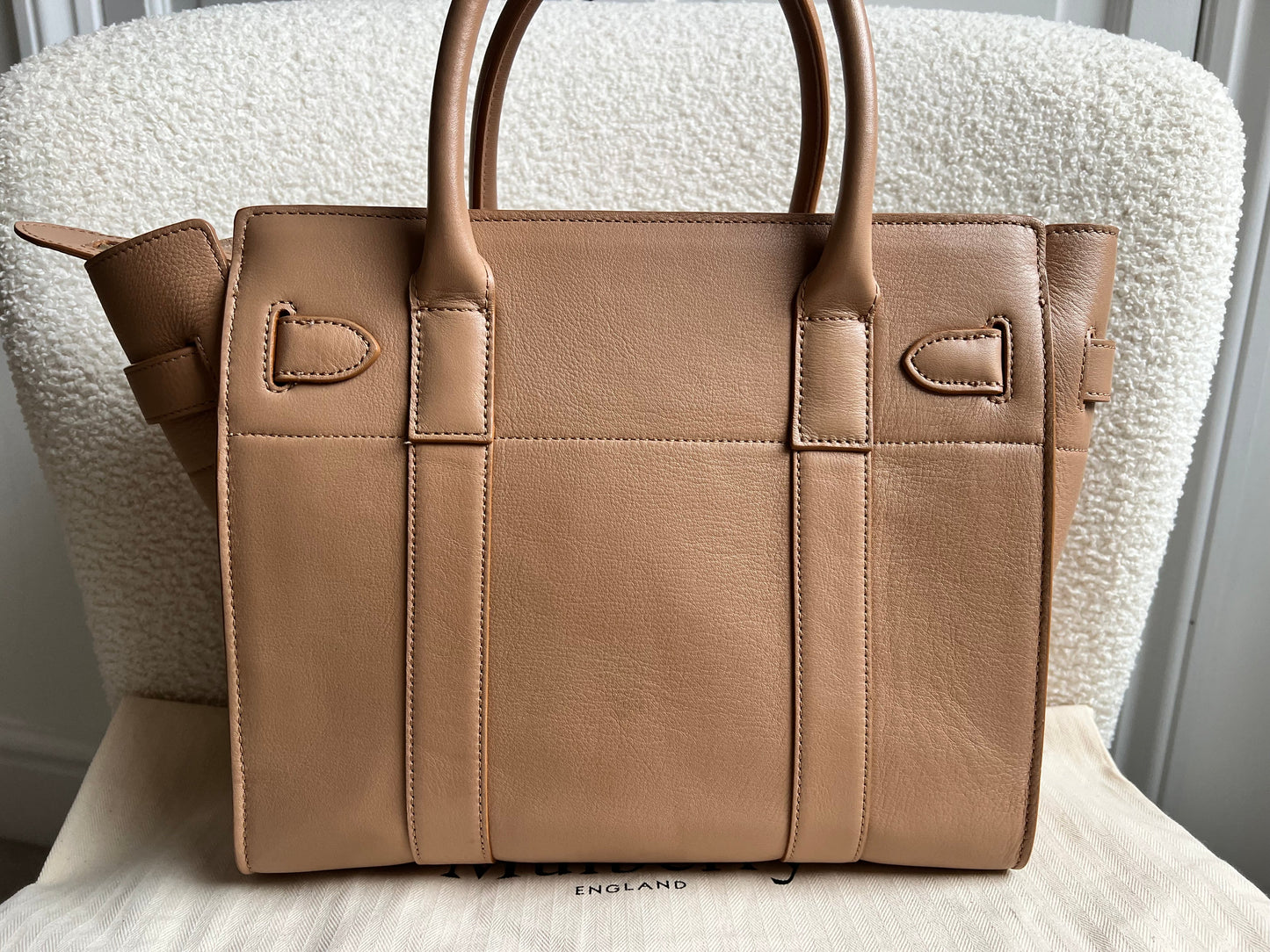 Mulberry Light Salmon Small Zipped Bayswater (RRP £1,245)