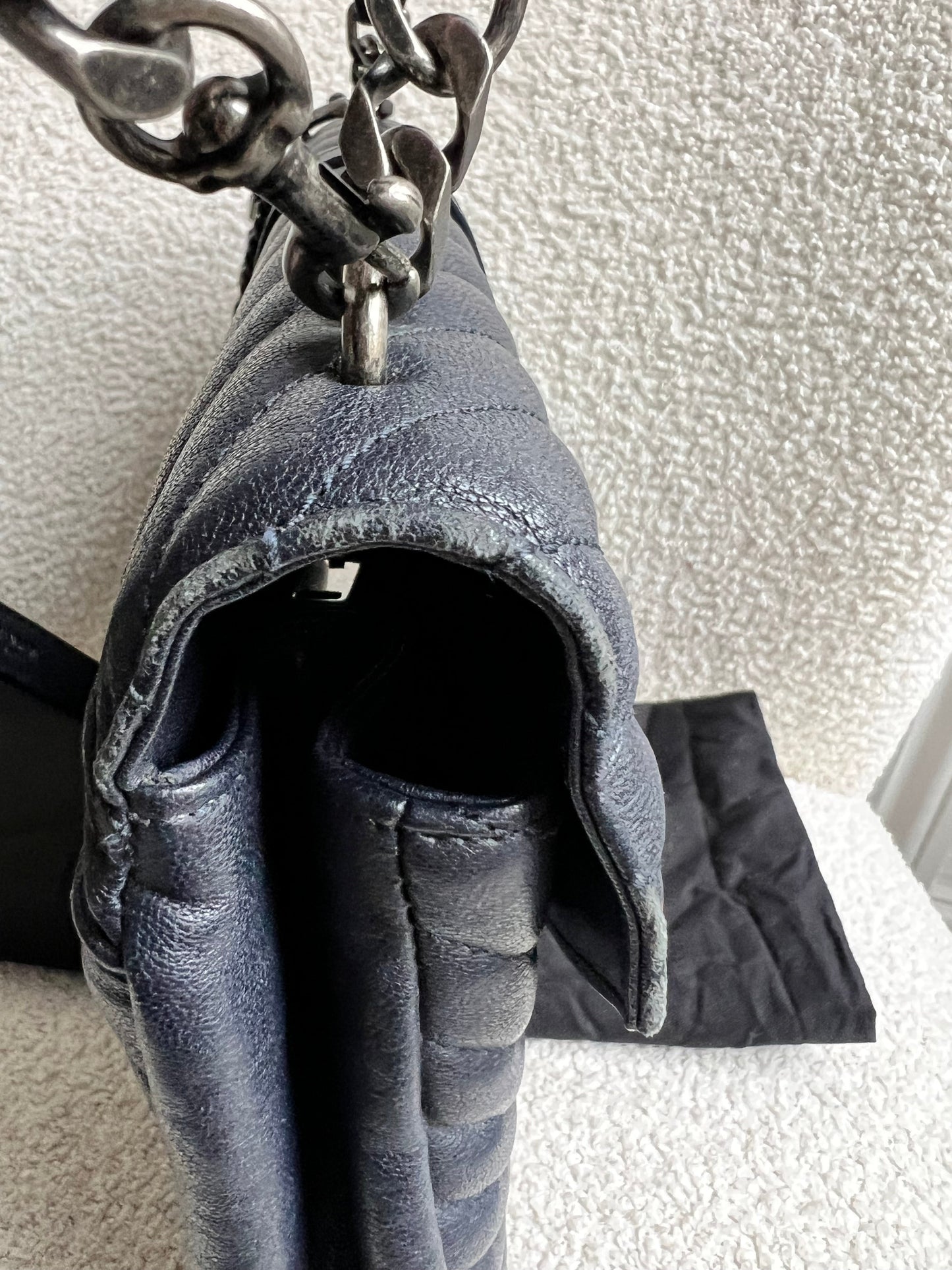 Yves Saint Laurent (YSL) Navy Large College (RRP £2,280)
