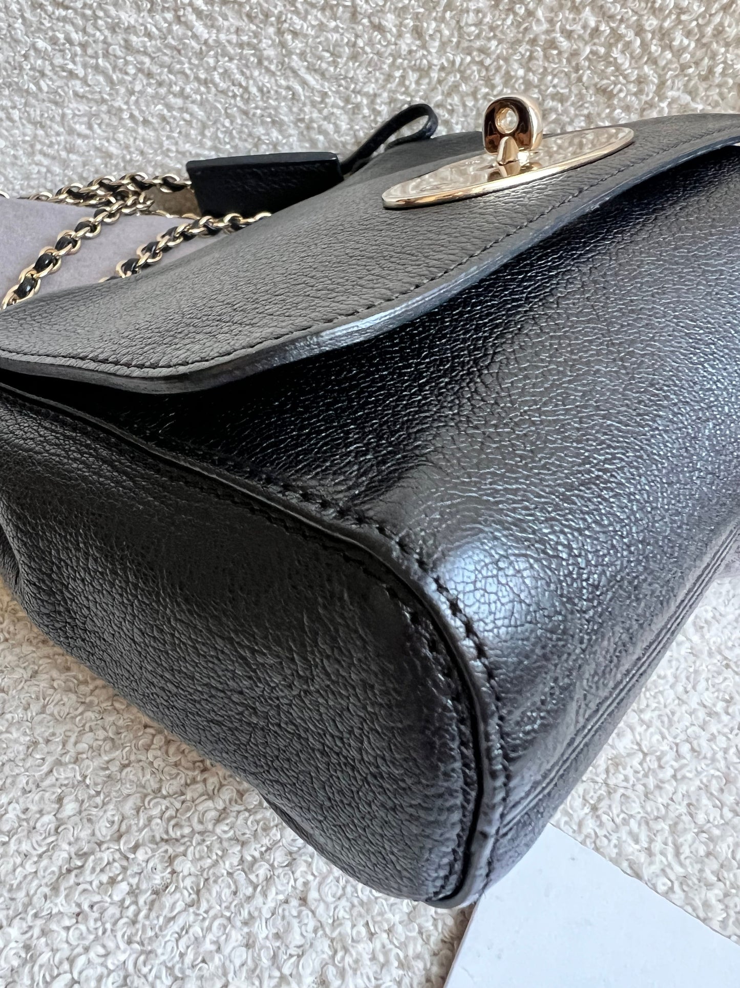 Mulberry Black Regular Lily with Gold Hardware (RRP £995)