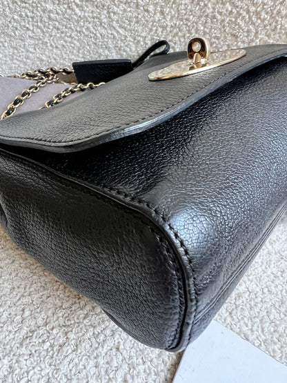Mulberry Black Regular Lily with Gold Hardware (RRP £995)