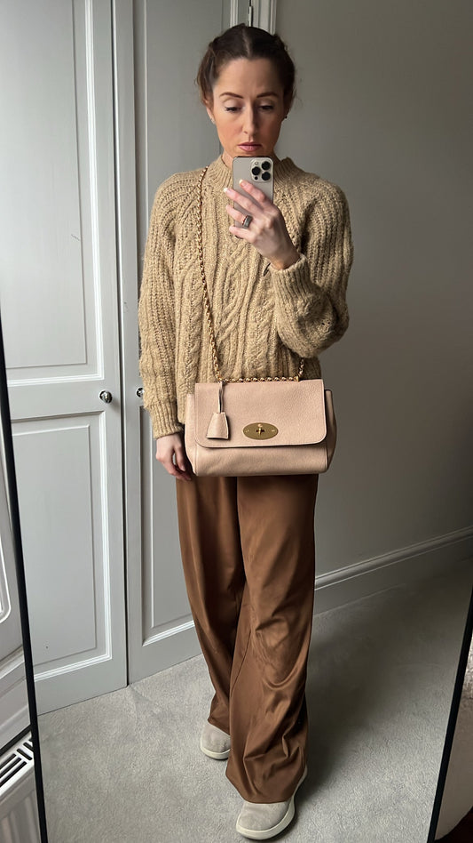 Mulberry Rosewater Medium Lily with Gold Hardware (RRP £1095)