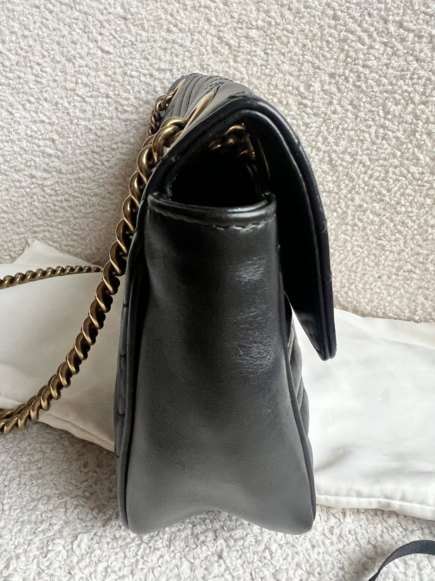 Gucci GG Black Marmont Small Shoulder Bag (RRP £2070)