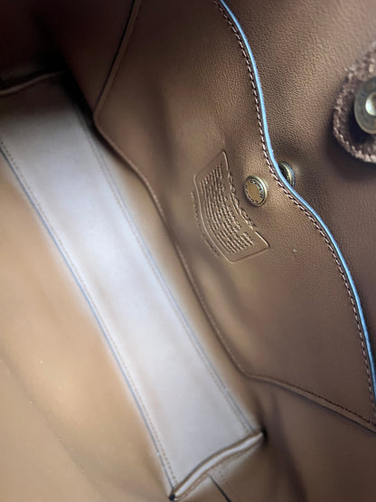 Coach Brown Suede Brooklyn 28 Shoulder Bag (RRP £350)