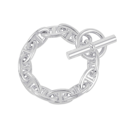 HERMES Chaine d'Ancre Bracelet 11 frames Size GM SV925