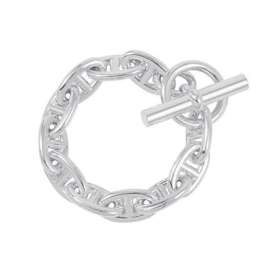 HERMES Chaine d'Ancre Bracelet 11 frames Size GM SV925