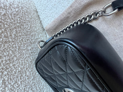 Gucci Aria GG Black Marmont Small Shoulder Bag (RRP £1440)
